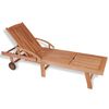 vidaXL Solseng heltre teak