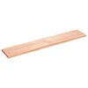 vidaXL Benkeplate til bad lysebrun 160x30x(2-4) cm behandlet heltre