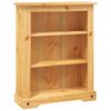 Bokhylle med 3 hyller meksikansk Corona-stil furu 80x29x100 cm