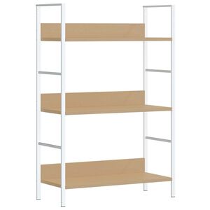 vidaXL Bokhylle 3 lag eik 60x27,6x90,5 cm konstruert tre