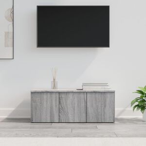 vidaXL TV-benk gr&aring; sonoma 80x34x30 cm konstruert tre