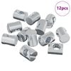 vidaXL Fattnut 12 pcs s&oslash;lv M6 x 13 mm (Gjengetverrsnitt x H) Metall