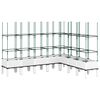 vidaXL Plantekasse med espalier hvit 200x160x142,5 cm PP