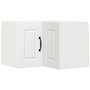 vidaXL Vegghj&oslash;rneskap PORTO Hvit 57 x 57 x 40 cm Konstruert tre
