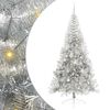 vidaXL Kunstig Forh&aring;ndsopplyst Juletre med 300 LED s&oslash;lv 210 cm PET