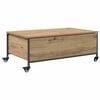 vidaXL Kaffebord Artisan Eik 91 x 55 x 32 cm Konstruert tre