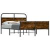 vidaXL Sengeramme uten madrass sonoma eik 120x190 cm konstruert tre