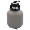 vidaXL Basseng sandfilter med 4 stillinger ventil gr&aring; 350 mm