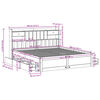 vidaXL Seng med bokhylle uten madrass 180x200 cm heltre furu