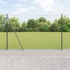 vidaXL Gjerdep&aring;le Gr&aring; 10 x 1,5 m (36 mm mesh) St&aring;l og PVC
