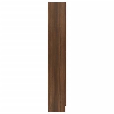 vidaXL Vitrineskap brun eik 82,5x30,5x185,5 cm konstruert tre