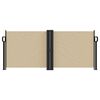 vidaXL Uttrekkbar sidemarkise 100x600 cm beige
