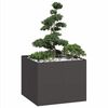 vidaXL Plantekasse svart 100x100x80 cm st&aring;l