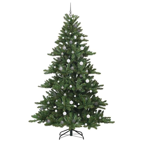vidaXL Kunstig sammensatt juletre med 300 LED gr&oslash;nn 240 cm PVC