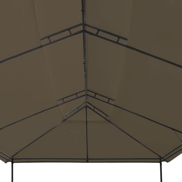 vidaXL Paviljong 600x298x270 cm gråbrun 180 g/m²
