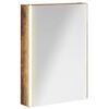 vidaXL Baderomsspeilskap R&oslash;kt eik 43 x 11,5 x 60,5 cm Konstruert tre