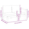 vidaXL Hagesofasett med puter 4 deler heltre akasie