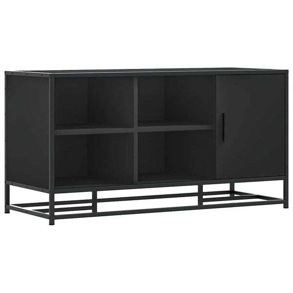 vidaXL Skobenk svart 100x40x53,5 cm konstruert tre og metall