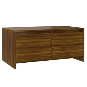 vidaXL Salongbord brun eik 90x50x41,5 cm konstruert tre