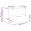 vidaXL Oppbevaringsskap Gr&aring; Sonoma 80 x 48 x 57 cm Konstruert tre