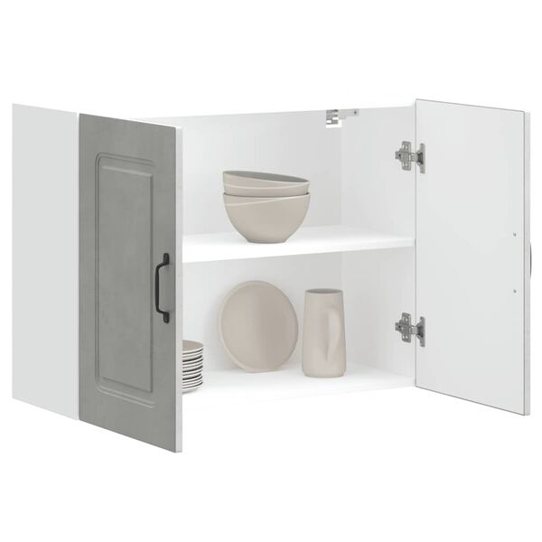 vidaXL Kjøkken veggskap Kalmar betonggrå konstruert tre