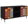 vidaXL TV-skap ESSEN 102 x 33 x 51 cm Svart eik Konstruert tre
