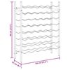 vidaXL Vinstativ for 48 flasker metall hvit