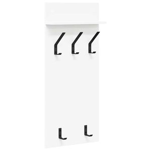 vidaXL Vegghengt kleshenger Hvit 40 x 10 x 90 cm Konstruert tre