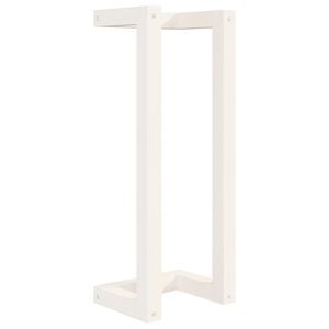 vidaXL H&aring;ndklestativ hvit 23x18x60 cm heltre furu