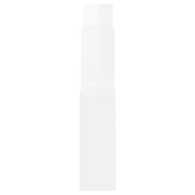 vidaXL Kubeformet vegghylle høyglans hvit 80x15x78,5 cm sponplate