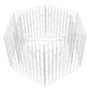 vidaXL Gabion høybed sekskantet 100x90x50 cm