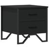 vidaXL Nattbord svart 40x41x40 cm konstruert tre