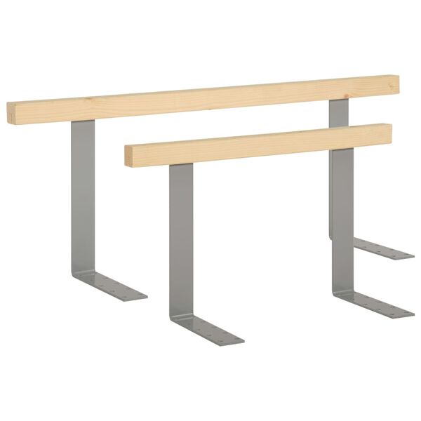 vidaXL Ryggstøtter for pallesofa 2 stk 110/70 cm heltre furu