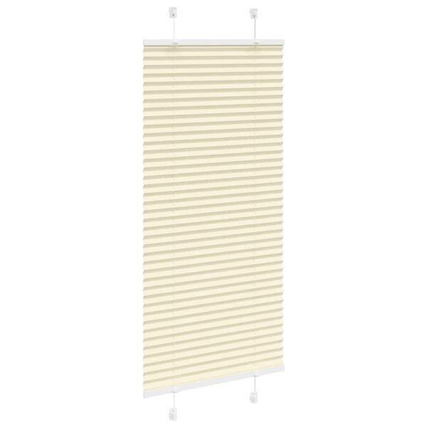 vidaXL pliss&eacute;gardin krem 60x150 cm Stoff Bredde 59,4 cm Polyester