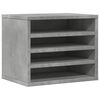 vidaXL Hylle til skrivebord betonggr&aring; 36x26x29,5 cm konstruert tre