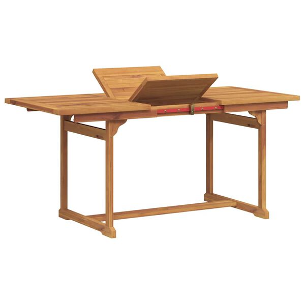 vidaXL Hagespisegruppe 7 deler heltre akasie og textilene