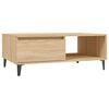 vidaXL Salongbord sonoma eik 90x60x35 cm konstruert tre