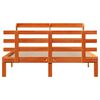 vidaXL Sengeramme med hodegavl voksbrun 140x200 cm heltre furu