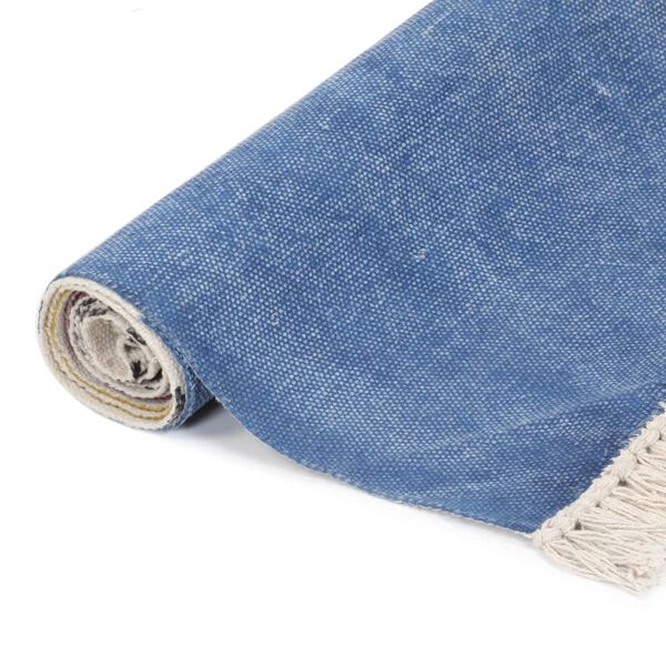 vidaXL Håndvevd kelim-teppe bomull 120x180 cm trykt flerfarget