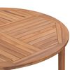vidaXL Utendørs spisebord Ø110x75 cm heltre teak