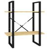vidaXL Bokhylle 2 niv&aring;er 60x30x70 cm heltre furu