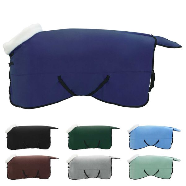 vidaXL Hestepledd Marinebl&aring; 135 cm Polar fleece