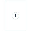rillprint Selvklebende etiketter 210x297 mm 1000 ark hvit