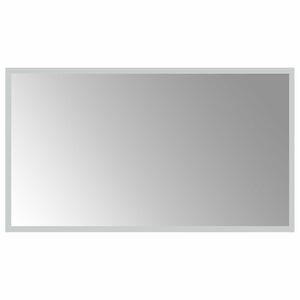 vidaXL LED Badevindu med speil Gjennomsiktig 70 x 40 cm herdet glass