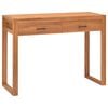 vidaXL Skrivebord med 2 skuffer 100x40x75 cm teak