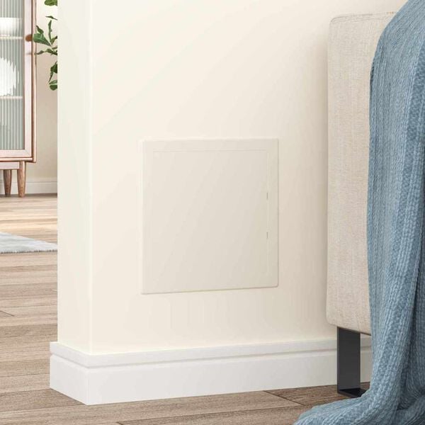 vidaXL Tilkomstpaneler 2 pcs Hvit 20 x 20 cm ABS-plast