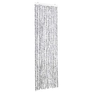 vidaXL Insektsgardin lyse- og m&oslash;rkegr&aring; 56x185 cm chenille