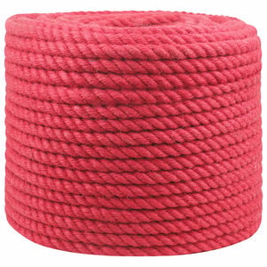 vidaXL Jute tau 10 mm R&oslash;d 100% Tossa jute