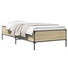 vidaXL Sengestamme Sonoma eik 80 x 200 cm Konstruert tre
