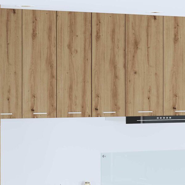 vidaXL Hengende skap Riga 2 pcs Artisan eik og hvit 30 x 31 x 80 cm